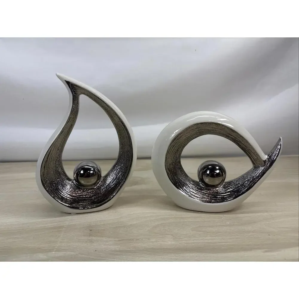 Home Decor Modern Abstract Art Ceramic Statues Decorations